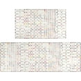 thumbnail image 1 of Boho Kitchen Mat Set of 2,Modern Farmhouse Kitchen Rugs and Mats Non Skid Washable,Moroccan Boho Runner Rugs with Rubber Backing for Kitchen Decor and Accessories (Light Multi 17"x47"+17"x30"), 1 of 6