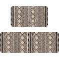 thumbnail image 1 of Boho Kitchen Mat Set of 2,Modern Farmhouse Southwestern Kitchen Rugs and Mats Non Skid Washable,Moroccan Runner Rugs with Rubber Backing for Kitchen Decor and Accessories (17"x47"+17"x30"), 1 of 6