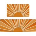 thumbnail image 1 of Boho Kitchen Mat Set of 2,Rainbow Sun Print Abstract Kitchen Rugs and Mats Non Skid Washable,Modern Farmhouse Runner Rugs with Rubber Backing for Kitchen Decor Accessories (17"x47"+17"x30"), 1 of 6