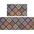 thumbnail image 1 of Boho Kitchen Mats for Floor, Anti-Fatigue Kitchen Rugs Non-Slip Kitchen Mat Waterproof Kitchen Floor Mat for Kitchen Kitchen Sink Floor mat 17x29 and 17x47 Inch, 1 of 6