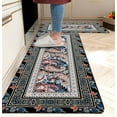 thumbnail image 1 of Boho Kitchen Rug Anti Fatigue Mats for Kitchen Floor Kitchen Rugs Bohemia Paisley Style Memory Foam Kitchen Mat Cushioned PVC Leather Kitchen Rug Set, 17.3x28+17.3x47 inchs, 1 of 6