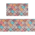 thumbnail image 1 of Boho Kitchen Rug Mat Colorful Floral Kitchen Rugs Sets of 2 Washable Non-Slip Kitchen Mats for Floor 2 Piece Boho Kitchen Decor, 1 of 6