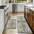 thumbnail image 1 of Boho Kitchen Rug Mat Country Rustic Kitchen Rugs Farmhouse Style Washable Non-Slip Kitchen Mats for Floor 2 Piece Boho Kitchen Decor, 1 of 5