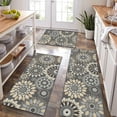 thumbnail image 1 of Boho Kitchen Rug Mat Sets 3 Piece, Farmhouse Non-Slip Kitchen Rug Runner, Washable Non-Skid Kitchen Rugs, Bohemian Kitchen Floor Mat for Hallway, Entryway, Laundry Room, 1 of 5