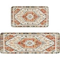 thumbnail image 1 of Boho Kitchen Rug Rectangle Yellow 17"x29" 2 Pack Non Slip Washable Farmhouse Style Kitchen Rugs, 1 of 6