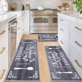 thumbnail image 1 of Boho Kitchen Rug Sets 3 Pieces, Washable Kitchen Mats for Floor, Non Slip Soft Kitchen Area Rug Floor Mat for Kitchen, Laundry Room and Hallway (Grey, 20''''x32''''+20''''x47''''+20''''x59''''), 1 of 6