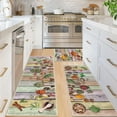 thumbnail image 1 of Boho Kitchen Rug Sets 3 Pieces, Washable Kitchen Mats for Floor, Non Slip Soft Kitchen Area Rug Floor Mat for Kitchen, Laundry Room and Hallway (Spice-Colorful), 1 of 5