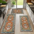 thumbnail image 1 of Boho Kitchen Rug Sets 3 Pieces, Washable Kitchen Mats for Floor, Non Slip Soft Kitchen Area Rug Floor Mat for Kitchen, Laundry Room and Hallway, 1 of 13