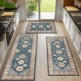 thumbnail image 1 of Boho Kitchen Rug Sets 3 Pieces, Washable Kitchen Mats for Floor, Non Slip Soft Kitchen Area Rug Floor Mat for Kitchen, Laundry Room and Hallway, 1 of 14
