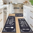 thumbnail image 1 of Boho Kitchen Rug Sets 3 Pieces, Washable Kitchen Mats for Floor, Non Slip Soft Kitchen Area Rug Floor Mat for Kitchen, Laundry Room and Hallway (Black, 20''''x32''''+20''''x47''''+20''''x59''''), 1 of 6