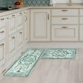 thumbnail image 1 of Boho Kitchen Rug, Teal Kitchen Rugs Farmhouse Style, Bohemian Rug, Kitchen Rugs and Mats Non-Skid Washable, Farmhouse Rugs for Kitchen Floor, Boho Kitchen Decor Accessories, Boho Kitchen Mat Set of 2, 1 of 6