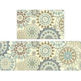 thumbnail image 1 of Boho Kitchen Rugs Set of 2 Anti Fatigue Mats for Kitchen Floor Cushioned Kitchen Rugs and Mats Non Skid Waterproof Kitchen Runner Comfort Standing Mat, 1 of 6