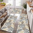 thumbnail image 1 of Boho Kitchen Rugs Set of 3, Farmhouse Kitchen Rugs and Mats Non Skid Washable, Non Slip Kitchen Floor Mat Leaf Kitchen Rug Runner for Hallway Entryway Laundry Room, 1 of 6
