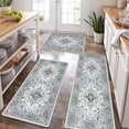 thumbnail image 1 of Boho Kitchen Rugs Sets of 3 Farmhouse Kitchen Runner Rugs and Mats Non Skid Washable Kitchen Mats for Floor Cushioned Waterproof Kitchen Floor Mat Laundry Room Area Rug Runner Carpet, 1 of 6
