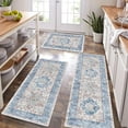 thumbnail image 1 of Boho Kitchen Rugs Sets of 3 Non Slip Rubber Kitchen Mats for Floor Waterproof Kitchen Rugs and Mats Washable Farmhouse Kitchen Area Rug Floor Carpet Runner Rugs for Hallway Laundry Room, 1 of 6