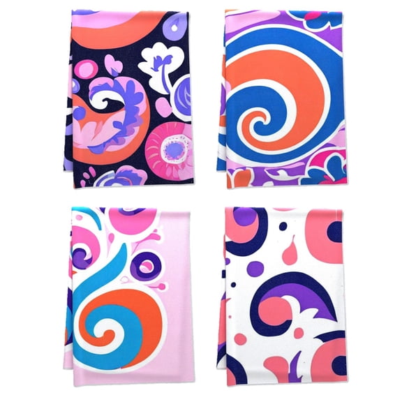 Boho Kitchen Towel Comfortable Minimalistic Sophistication Kitchen Towel Boho Tribal Symmetrical Geometric Shapes Durable Kitchen Accessories for Washroom Farmhouse Deco 4Pack 16x24 Inch