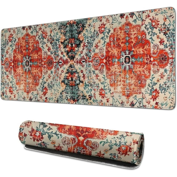 Boho Large Desk Mat for Desktop - Office Desk Pad and Computer Desk Mat