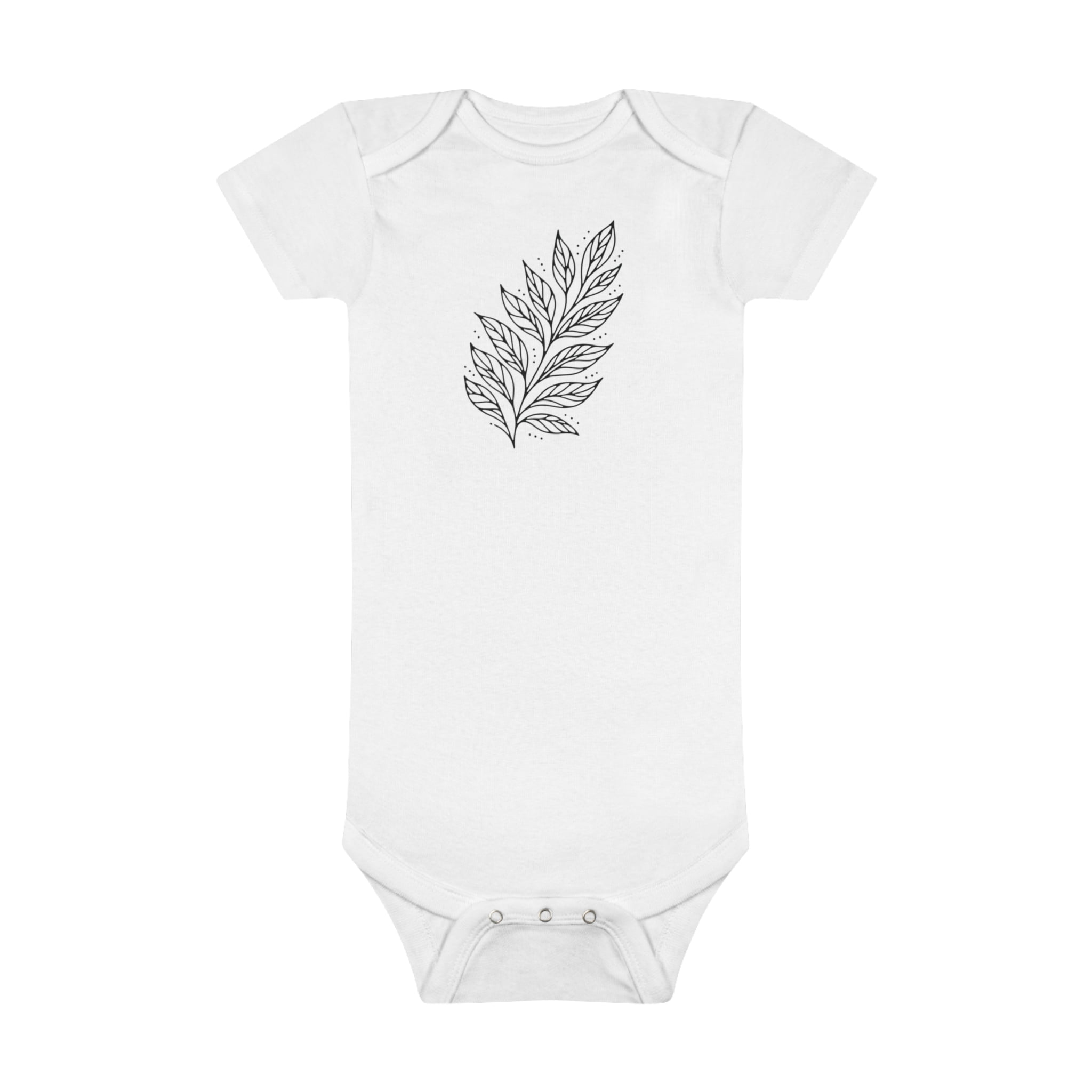 Boho Leaf Baby Onesie - Adorable Design in 4 Color Options - Walmart.com