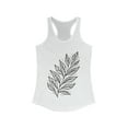 thumbnail image 1 of Boho Leaf Image Women's Racerback Tank Top - Summer Fashion, 1 of 2