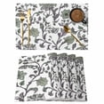thumbnail image 1 of Boho Leaf Placemats Set of 8 Sage Green Spring Farmhouse Pastoral Tribal Place Mats Indoor Wipeable Table Mats Washable Cloth Dining Table Placemats for Kitchen Holiday Party Home Decor 13x19 Inch, 1 of 9