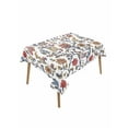 thumbnail image 1 of Boho Leaf Table Cloth, Orange Red Spring Farmhouse Pastoral Tribal Waterproof Tablecloth for Rectangle Tables, Reusable Washable Fabric Table Cover for Restaurant Kitchen Dining Tables 60"x84", 1 of 6