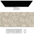 thumbnail image 1 of Boho Leaves Moon Desk Mat, Desk Accessory, Cute Workspace, Trendy Workspace, Trendy, 35.4x15.7in Large Gaming Mouse Pad, Cute Desk Topper, Pretty Desk Pad, 1 of 5