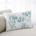 thumbnail image 1 of Boho Leaves Throw Pillow Cover, Spring Summer Green Watercolor Plants Rectangle Decorative Pillow Case Protector Soft Cushion Cover Lumbar Pillowcase for Couch Sofa Bedroom Car Chair Decor 20x26 Inch, 1 of 8