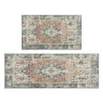 thumbnail image 1 of Boho Light Blue Carpet Rugs and Mats Non Skid Washable Absorbent Microfiber Soft Kitchen Mat for Floor Set Of 2 Decor Stain Resistant 17"x47"+17"x30", 1 of 7