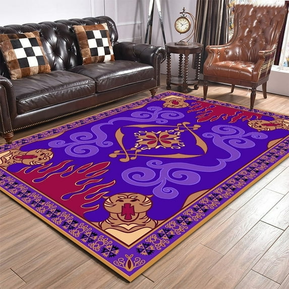 Boho Living Room Carpet Bedroom Large Area Rug Bedside Anti-Slip Rugs Room Playing Mat Flo