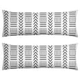 thumbnail image 1 of Boho Long Body Pillow Cover – Soft & Breathable Ethnic Fabric, Hidden Zipper, 20"x54", Stylish Abstract Tribal Print – Gift for Side Sleepers, Pregnancy, Home Decor, 1 of 5