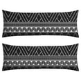 thumbnail image 1 of Boho Long Body Pillow Cover – Soft & Breathable Ethnic Fabric, Hidden Zipper, 20"x54", Stylish Abstract Tribal Print – Gift for Side Sleepers, Pregnancy, Home Decor, 1 of 7