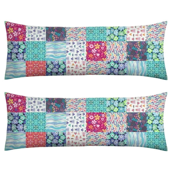 Boho Long Body Pillow Cover – Soft & Breathable Ethnic Fabric, Hidden Zipper, 20"x54", Stylish Abstract Tribal Print – Gift for Side Sleepers, Pregnancy, Home Decor