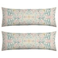 thumbnail image 1 of Boho Long Body Pillow Cover – Soft & Breathable Ethnic Fabric, Hidden Zipper, 20"x54", Stylish Abstract Tribal Print – Gift for Side Sleepers, Pregnancy, Home Decor, 1 of 5