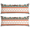 thumbnail image 1 of Boho Long Body Pillow Cover – Soft & Breathable Ethnic Fabric, Hidden Zipper, 20"x54", Stylish Abstract Tribal Print – Gift for Side Sleepers, Pregnancy, Home Decor, 1 of 5