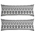 thumbnail image 1 of Boho Long Body Pillow Cover – Soft & Breathable Ethnic Fabric, Hidden Zipper, 20"x54", Stylish Abstract Tribal Print – Gift for Side Sleepers, Pregnancy, Home Decor, 1 of 7