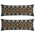 thumbnail image 1 of Boho Long Body Pillow Cover – Soft & Breathable Ethnic Fabric, Hidden Zipper, 20"x54", Stylish Abstract Tribal Print – Gift for Side Sleepers, Pregnancy, Home Decor, 1 of 7