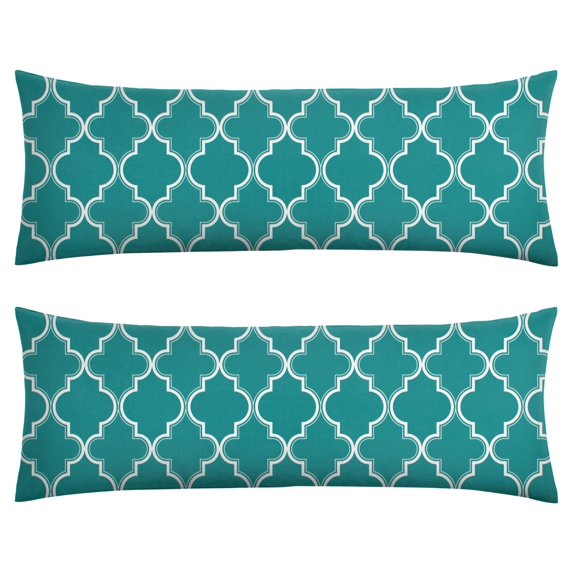 Boho Long Body Pillow Cover – Soft & Breathable Ethnic Fabric, Hidden Zipper, 20"x54", Stylish Abstract Tribal Print – Gift for Side Sleepers, Pregnancy, Home Decor