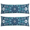 thumbnail image 1 of Boho Long Body Pillow Cover – Soft & Breathable Ethnic Fabric, Hidden Zipper, 20"x54", Stylish Abstract Tribal Print – Gift for Side Sleepers, Pregnancy, Home Decor, 1 of 7