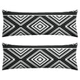 thumbnail image 1 of Boho Long Body Pillow Cover – Soft & Breathable Ethnic Fabric, Hidden Zipper, 20"x54", Stylish Abstract Tribal Print – Gift for Side Sleepers, Pregnancy, Home Decor, 1 of 7