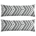 thumbnail image 1 of Boho Long Body Pillow Cover – Soft & Breathable Ethnic Fabric, Hidden Zipper, 20"x54", Stylish Abstract Tribal Print – Gift for Side Sleepers, Pregnancy, Home Decor, 1 of 3