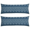 thumbnail image 1 of Boho Long Body Pillow Cover – Soft & Breathable Ethnic Fabric, Hidden Zipper, 20"x54", Stylish Abstract Tribal Print – Gift for Side Sleepers, Pregnancy, Home Decor, 1 of 6