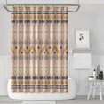 thumbnail image 1 of Boho Look Shower Curtain 72x72 Inch Vintage Tribal Design Polyester Fabric Bathroom Earthy Aesthetic Decor, 1 of 5