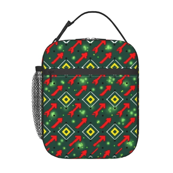 Boho Lunch Bag Insulated Lunch Box For Women Men Large Reusable Cooler Tote Bohemian Thermal Meal Prep Bag For Work Office Picnic Travel Beach