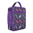 thumbnail image 1 of Boho Lunch Box for Men – Reusable Insulated Small Lunch Bag with Vintage Tribal Geometric Design, Portable Cooler Tote for Work, School, Picnic & Travel, Leakproof & Easy to Clean, 1 of 5