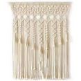 thumbnail image 1 of Boho Macrame Curtain for Window Doorway Handmade Large Long Macrame Wall Hanging Simple and Macrame Valance for Doorway Closet Curtains, Wedding Backdrop Decor, 1 of 9