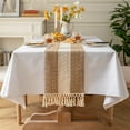 thumbnail image 1 of Boho Macrame Table Runner Long Table Runner with Tassels for Farmhouse Home Decor Bohemian Dining Bedroom Decor Rustic Bridal Shower, 1 of 6