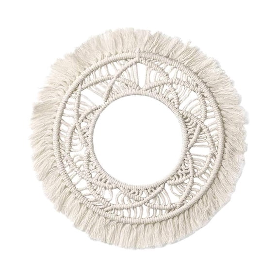 Boho Macrame Wall Hanging Hand Woven Tapestry Macrame Backdrop for Wall Decor of Modern Farmhouse, Bedroom, Nursery, Wedding, Party,Style:style 2;