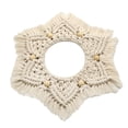 thumbnail image 1 of Boho Macrame Wall Hanging Round Tapestry decor for Hand-Woven handwerkliches Dekor Gifts Mirror Outer Rings for Door Apartment Nursery Party F, 1 of 8