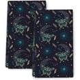 thumbnail image 1 of Boho Magic Celestial Space Butterflies Herbs Witchy Aesthetic Kitchen Towels with Hanging Loop, 16x24 Inch Dish Towels Bathroom Hand Towels Set of 2 Soft Absorbent Tea Towels, 1 of 5