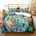 thumbnail image 1 of Boho Mandala Duvet Cover Set King Chic Colorful Rustic Mandala Galaxy Polyester Bedding Set for Women 1/2 Pillowcase, 1 of 5
